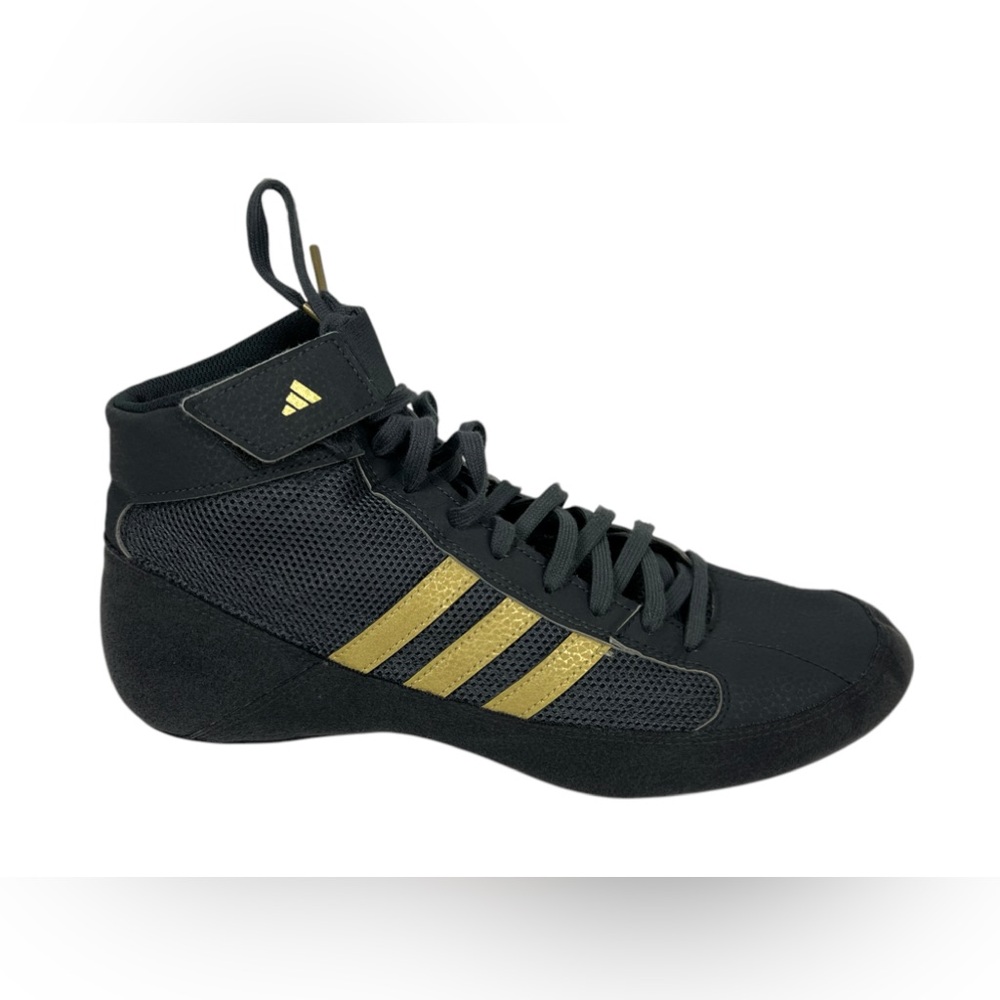Adidas HVC2 Wrestling Shoes Mens Size 9.5 Gray Mesh High Top MMA Boxing